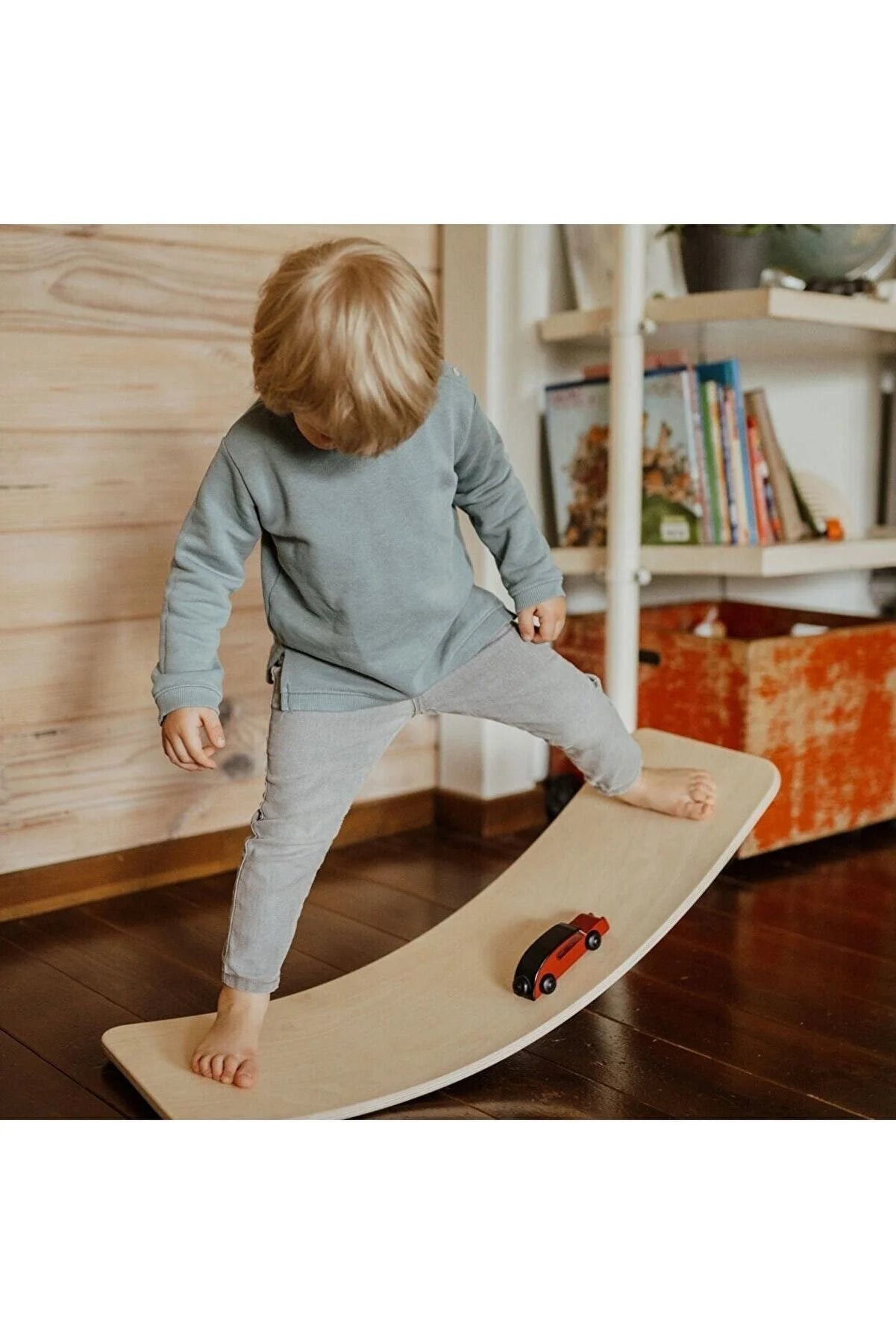 Balance Board Natural Wooden