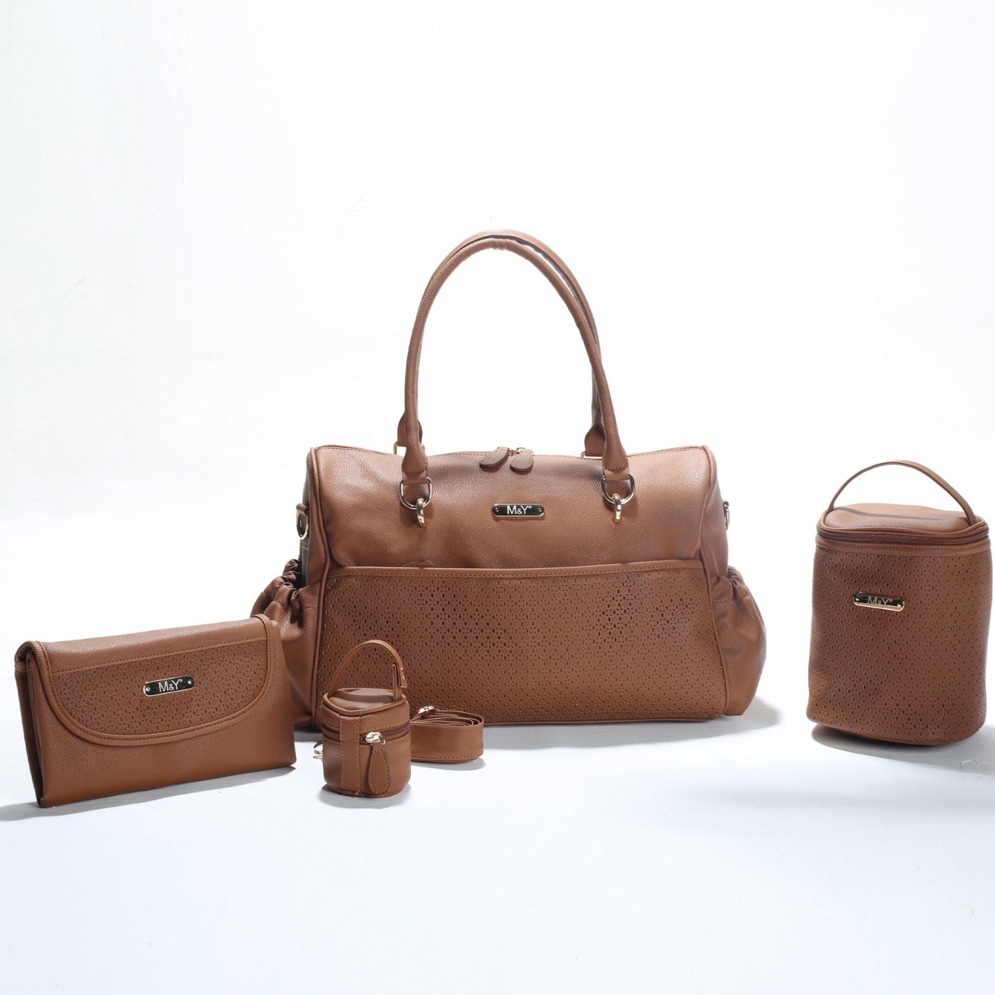 Hestia Mother Baby Care Bag Set - Camel